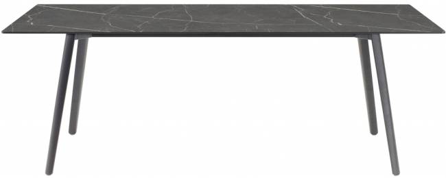 Стол ламинированный Squid антрацит, черный мрамор Сахара 2090х1000х730 мм