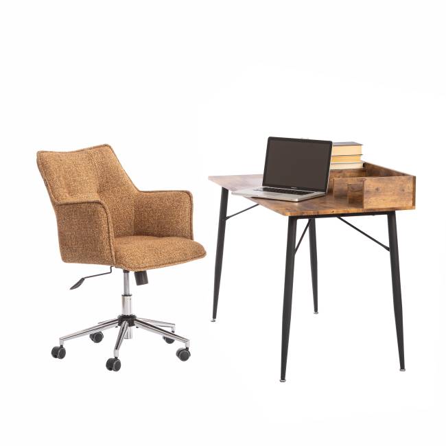 Кресло Lutz/Лутц/Луц хром велюр/букле, VT shape amber VT shape amber велюр/букле