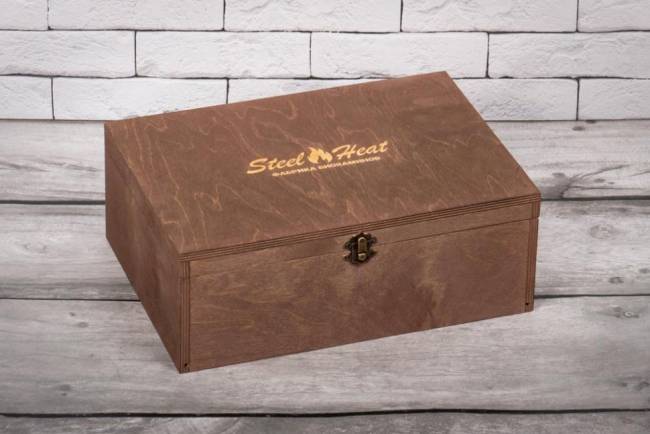 Подарочный набор SteelHeat PREMIUM BOX ALBA черный + деревянная коробка + стартовый комплект