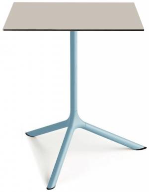 Стол ламинированный обеденный Tripe Maxi голубой, тортора 700х700х740 мм