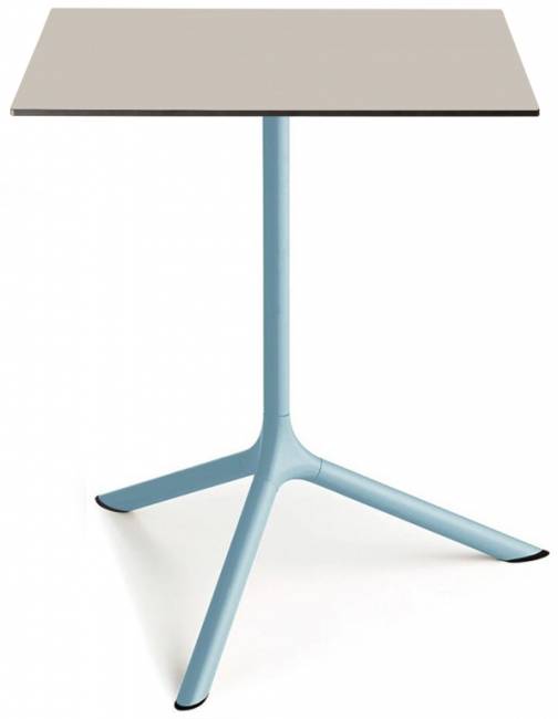 Стол ламинированный обеденный Tripe Maxi голубой, тортора 700х700х740 мм