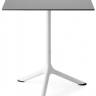 Стол ламинированный обеденный складной Tripe Folding белый, светло-серый 600х600х740 мм Стол ламинированный обеденный складной Tripe Folding белый, светло-серый 600х600х740 мм