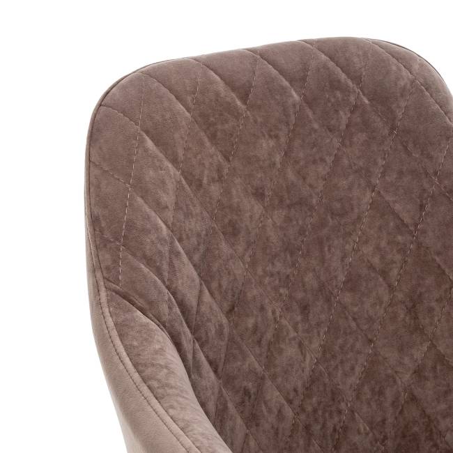 Стул с подлокотниками Leset Слим, каркас Белый, велюр Латте Латте Белый