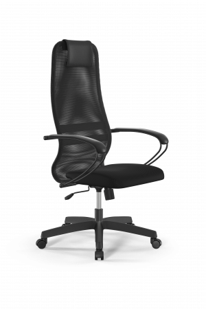 Кресло Sit 8 B1-8K - X1+UMF(X1) /Uh00/Wh00/K1bL(M09.B02.G15.W01), тем.серый-черный