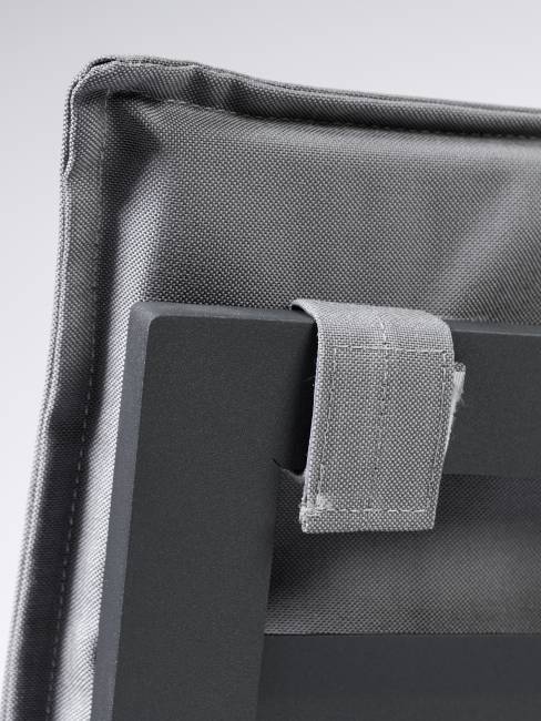 Стул садовый из алюминия Лагуна с двумя подлокотниками и матрасиком G101.0Е10 серый/антрацит