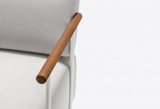 Диван двухместный с левым подлокотником Arki-Sofa белый, серый 1990х810х740 мм Диван двухместный с левым подлокотником Arki-Sofa белый, серый 1990х810х740 мм