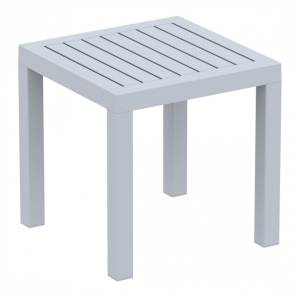 Столик пластиковый для лежака Ocean Side Table серебристый 450х450х450 мм