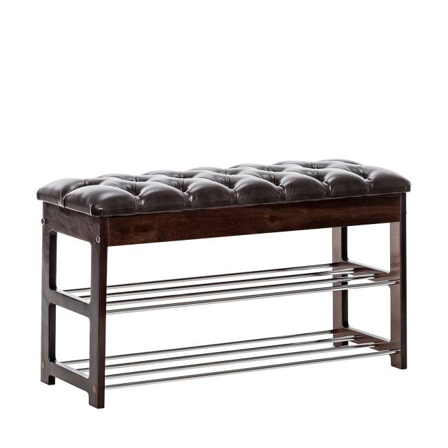 Банкетка Leset "Грейс" Орех Oregon perlamutr 120, каретная стяжка