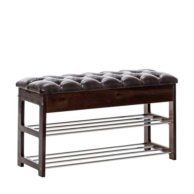 Банкетка Leset "Грейс" Орех Oregon perlamutr 120, каретная стяжка