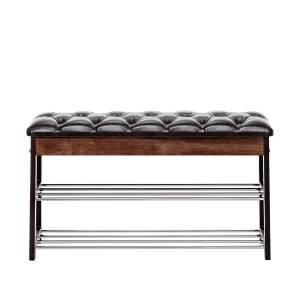 Банкетка Leset "Грейс" Орех Oregon perlamutr 120, каретная стяжка