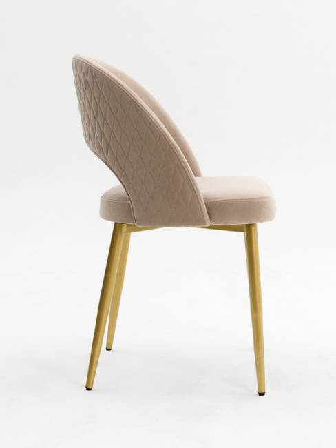 Стул Dominic Beige Romb / Gold