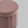 Пуф складной с ящиком Store Round пыльно-розовый