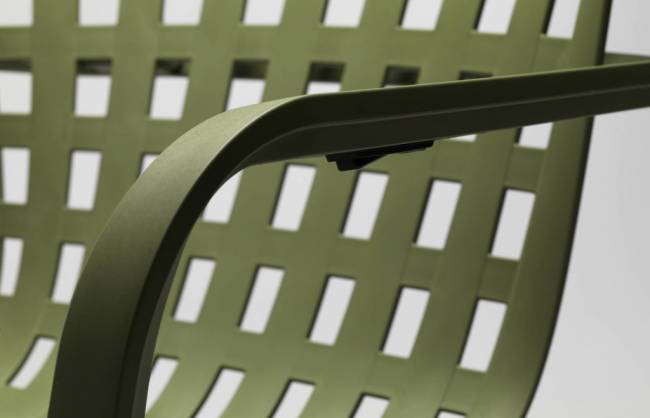 Лаунж-кресло пластиковое Folio белый 720х810-925х1130-1065 мм