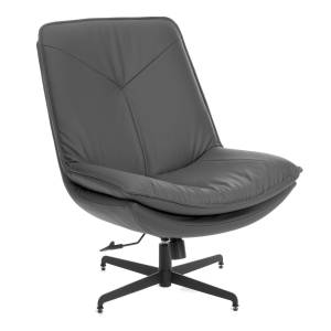 Кресло лаунж Cosmo/Космо экокожа, графит графитовый экокожа
