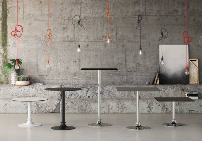 Столешница прямоугольная Solid Compact 790x690 антрацит 790х690х12 мм