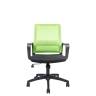 Кресло офисное / Бит LB / черный пластик / зеленая сетка / черная ткань