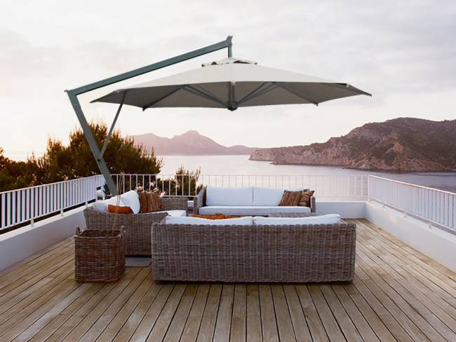 Зонт профессиональный Ø3.5 м Napoli Braccio антрацит, слоновая кость Ø3500 мм Зонт профессиональный Ø3.5 м Napoli Braccio антрацит, слоновая кость Ø3500 мм