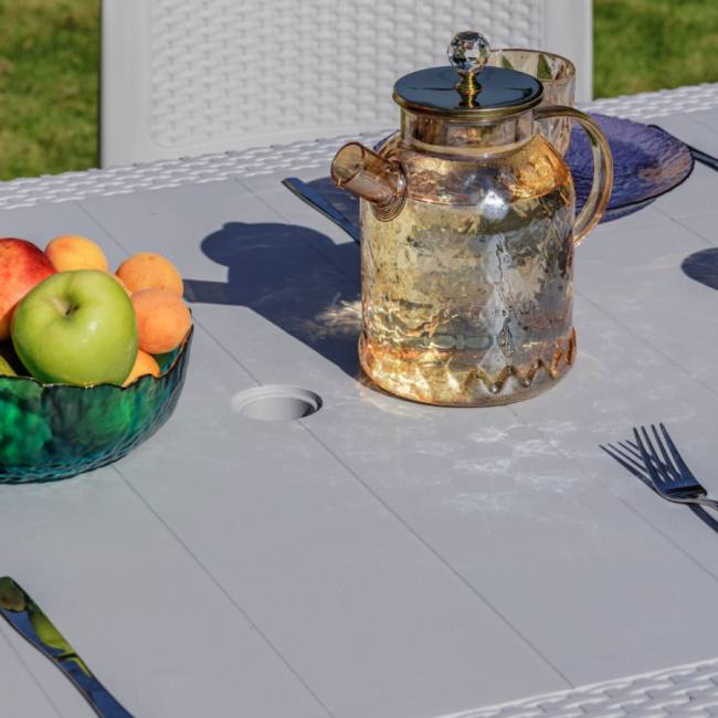 Обеденный стол JULY светло-серый