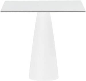 Стол из HPL пластика светящийся Hopla Lighting белый 790х790х720 мм