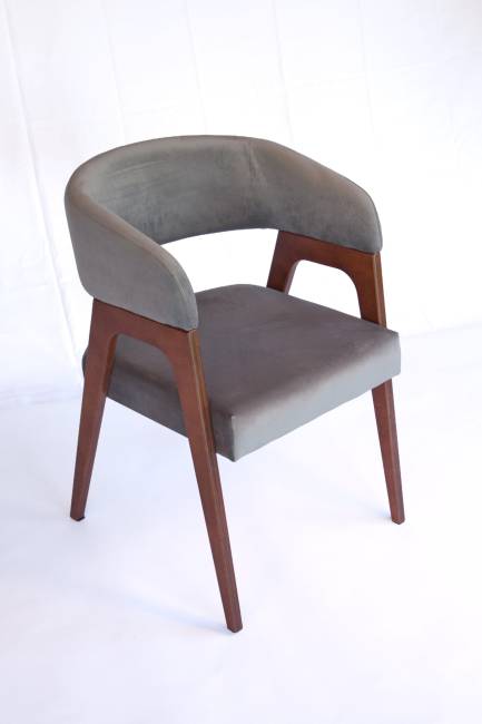 Стул-кресло Бакки орех/ серый