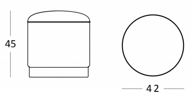 Пуф пластиковый светящийся Mara Lighting LED Ø420х450 мм Пуф пластиковый светящийся Mara Lighting LED Ø420х450 мм