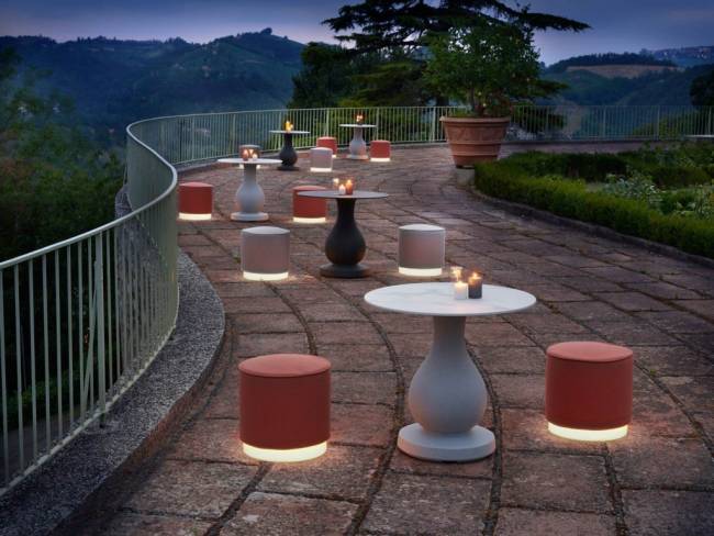 Пуф пластиковый светящийся Mara Lighting LED Ø420х450 мм Пуф пластиковый светящийся Mara Lighting LED Ø420х450 мм