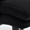 Кресло DUKE черный/черный флок/ткань