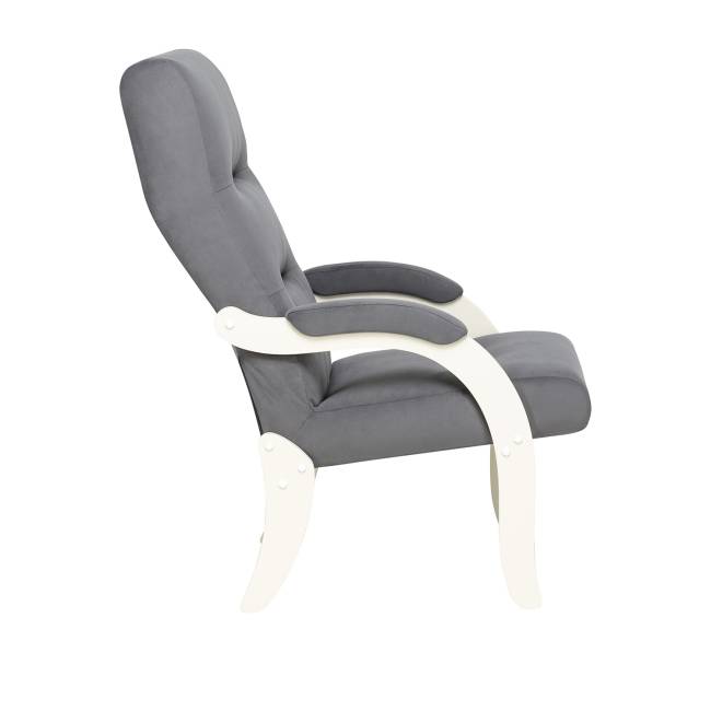 Кресло Leset Дэми Слоновая кость V32 серый