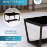 Стол журнальный BeautyStyle 1 венге/стекло черное