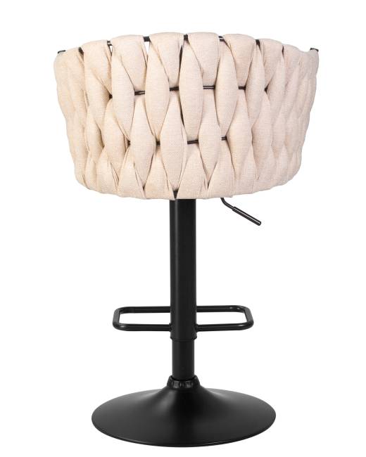 Стул барный DOBRIN LEON, бежевая ткань (LAR 275-1)