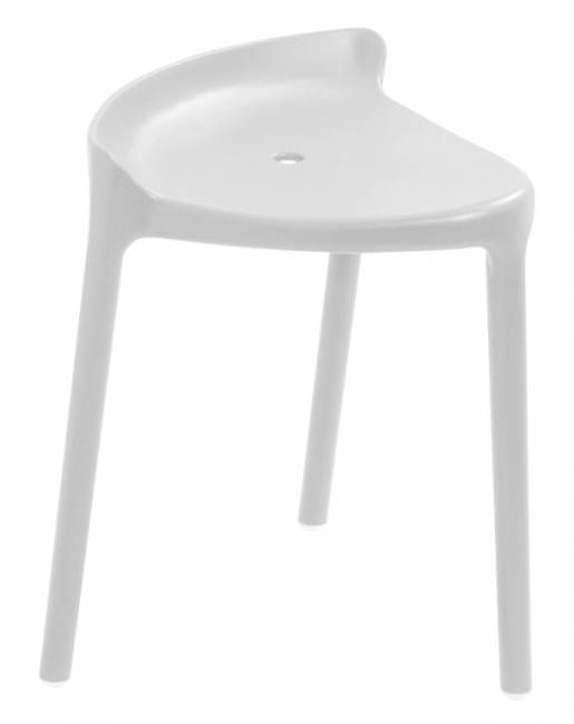 Табурет пластиковый Happy белый 420х390х500 мм