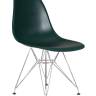 Набор 4 шт Стул обеденный DOBRIN DSR, ножки хром, цвет тёмно-зеленый (G-13)