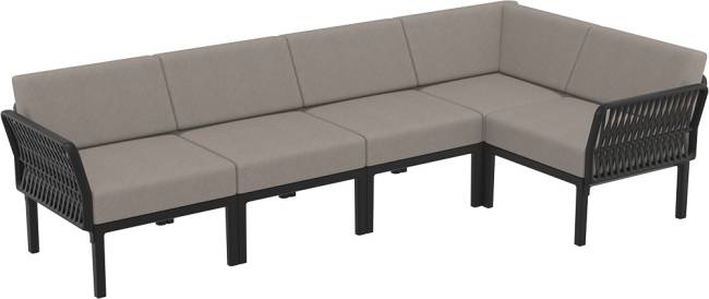 Подушка угловая для спинки дивана Portofino Lounge светло-коричневый 650х350х190 мм