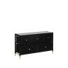 Комод Leset Нирита/Хайди широкий 5 ящиков, Черный Черный Черный