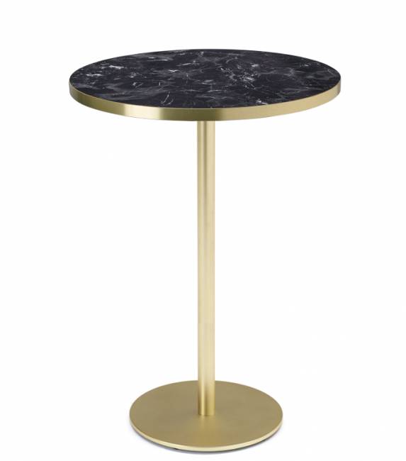 Подстолье металлическое барное Tiffany сатинированная латунь Ø450х1090 мм