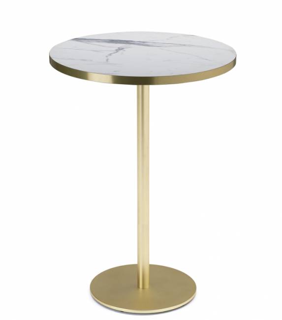 Подстолье металлическое барное Tiffany сатинированная латунь Ø450х1090 мм