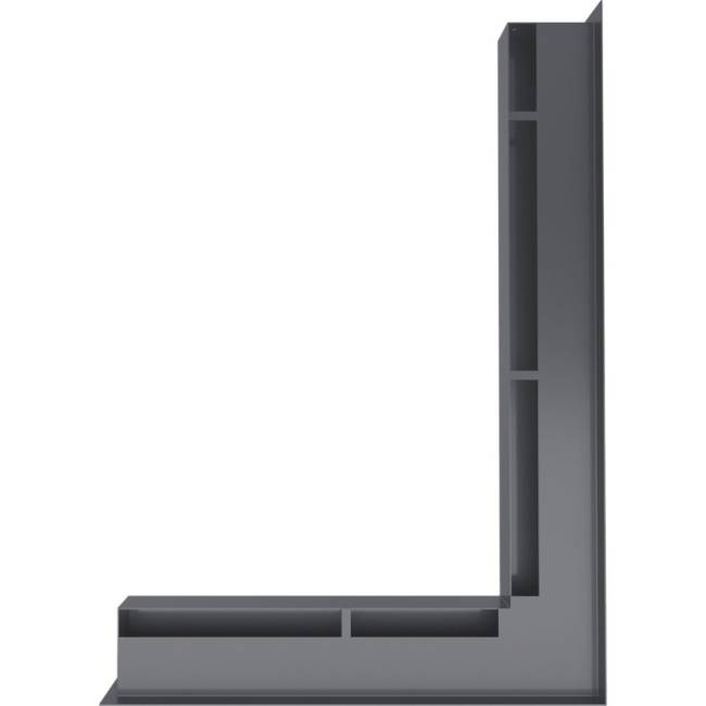 Решетка Kratki Люфт 60 угловая правая графит