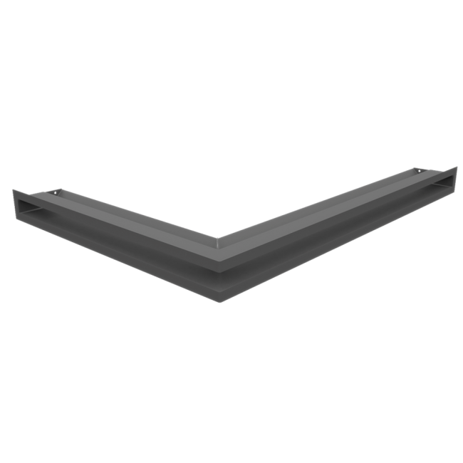 Решетка Kratki Люфт 60 угловая правая графит