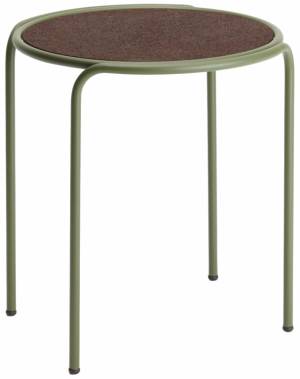 Столик кофейный металлический Dress Code оливковый, черный 490х450х500 мм