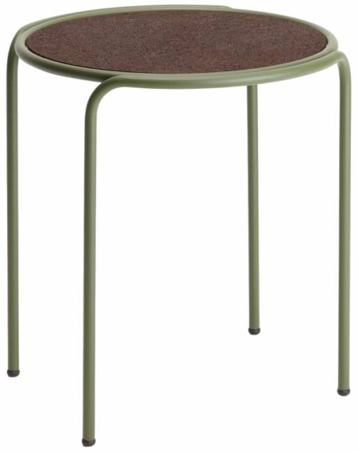 Столик кофейный металлический Dress Code оливковый, черный 490х450х500 мм