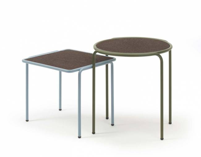 Столик кофейный металлический Dress Code оливковый, черный 490х450х500 мм