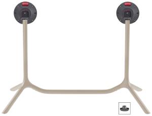 Подстолье металлическое двойное складное Tripe Double Folding тортора 1140х540х730 мм