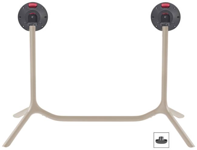 Подстолье металлическое двойное складное Tripe Double Folding тортора 1140х540х730 мм