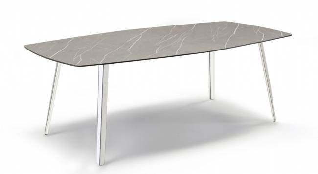 Стол ламинированный Squid алюминиевый, камень 2090х1080х730 мм