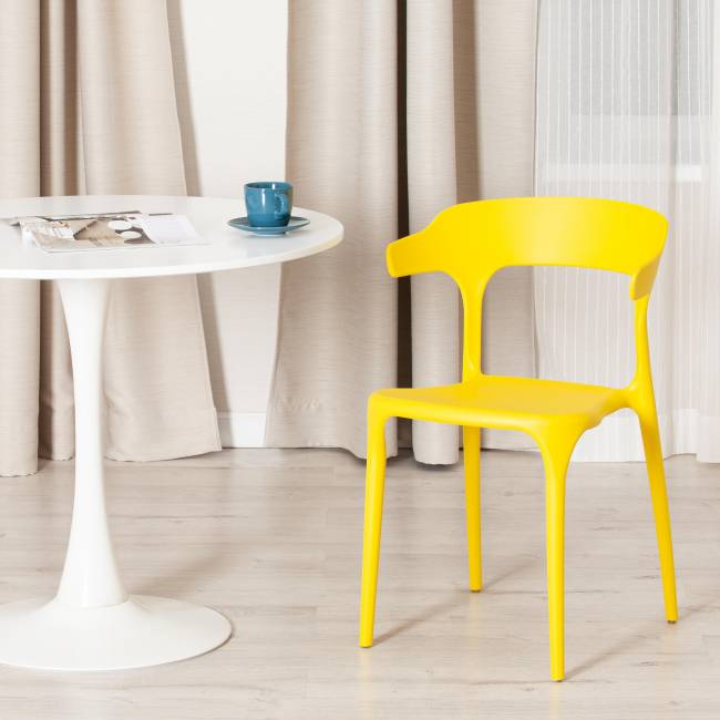 Стул TON (mod. PC33) пластик, 48 x 48 x 74 см, желтый (Yellow Y-01) (Комплект из 4 шт.) желтый пластик Стул TON (mod. PC33) пластик, 48 x 48 x 74 см, желтый (Yellow Y-01) (Комплект из 4 шт.) желтый пластик