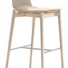 Стул барный с обивкой Malmo матовый стальной, беленый ясень, хаки 510х480х1005 мм Стул барный с обивкой Malmo матовый стальной, беленый ясень, хаки 510х480х1005 мм