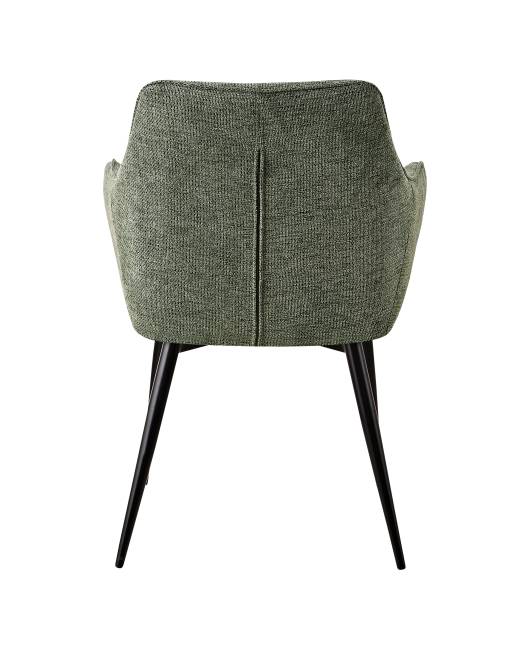 Стул обеденный Lynet рогожка серо-зеленый