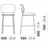 Стул барный с обивкой Stiel 530х555х1065 мм
