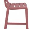 Стул пластиковый полубарный Helen Bar 65 марсала 520х550х950 мм
