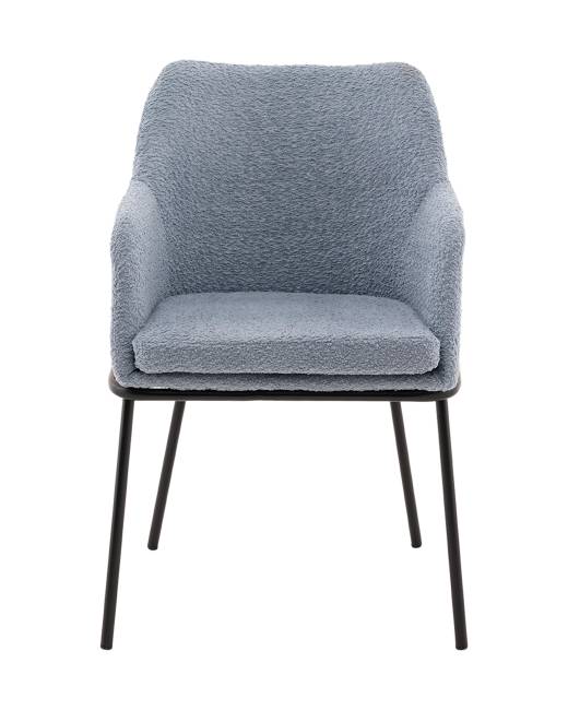 Стул с подлокотниками Кози new ткань букле синий